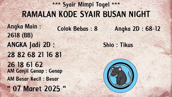 Prediksi Busan Night