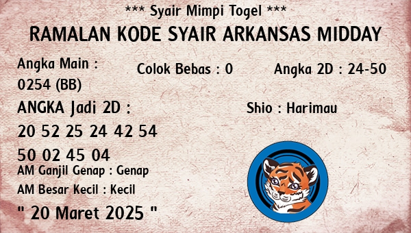 Prediksi Arkansas Midday