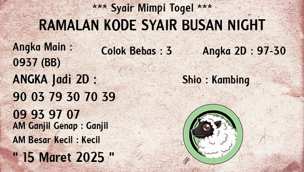 Prediksi Busan Night