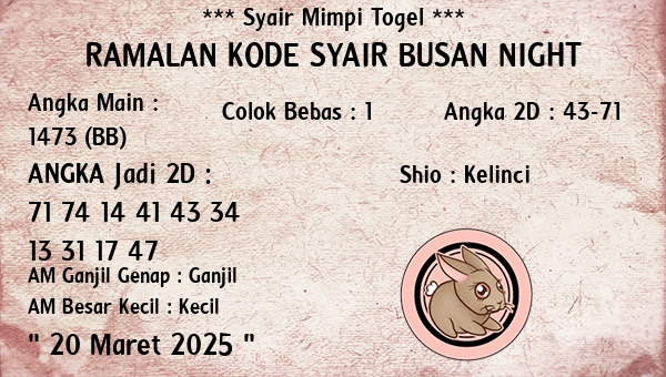 Prediksi Busan Night