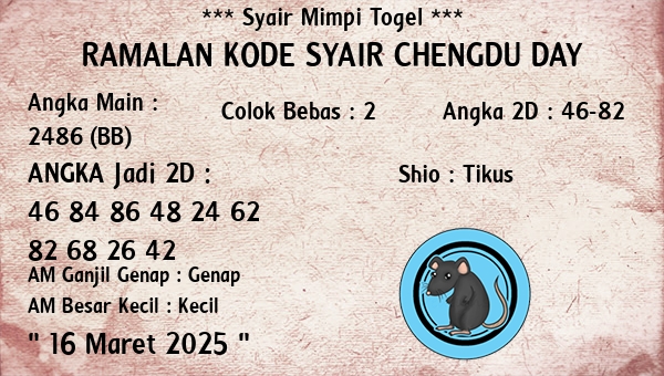 Prediksi Chengdu Day