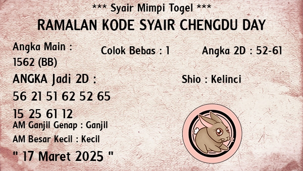 Prediksi Chengdu Day