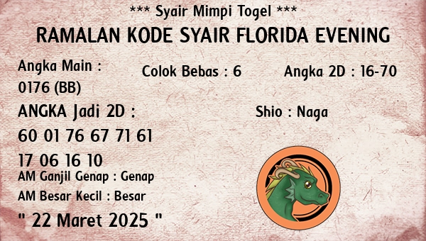 Prediksi Florida Evening