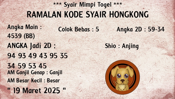 Prediksi Hongkong
