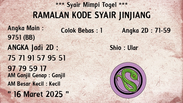 Prediksi Jinjiang