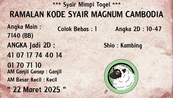 Prediksi Magnum Cambodia