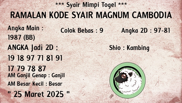 Prediksi Magnum Cambodia