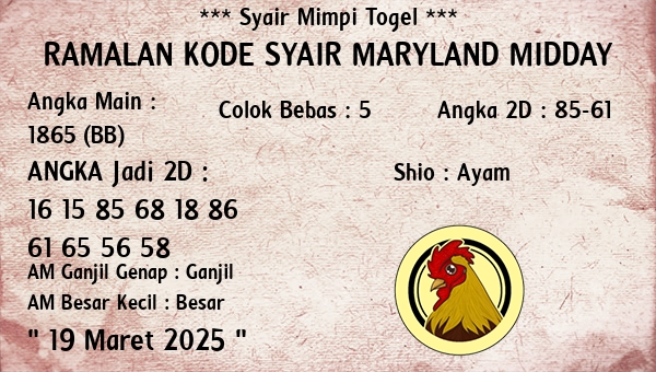 Prediksi Maryland Midday
