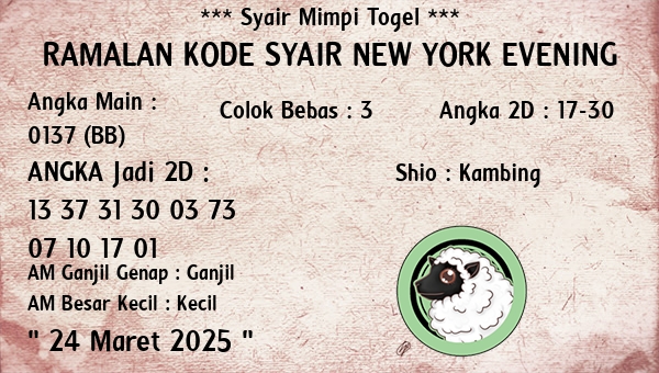 Prediksi New York Evening