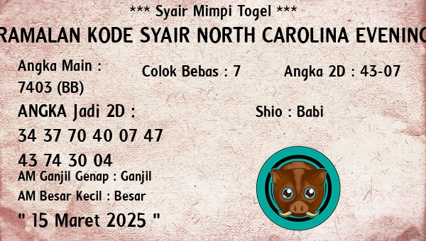 Prediksi North Carolina Evening
