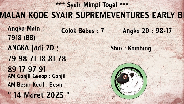 Prediksi Supremeventures Early Bird