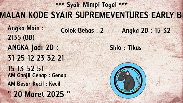 Prediksi Supremeventures Early Bird