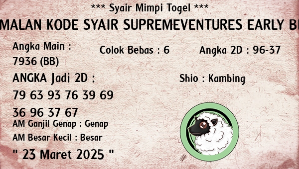 Prediksi Supremeventures Early Bird