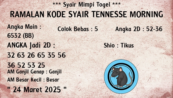 Prediksi Tennesse Morning