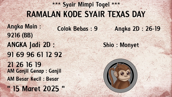 Prediksi Texas Day