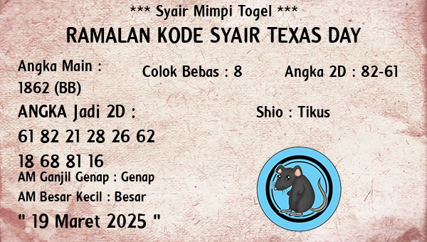 Prediksi Texas Day