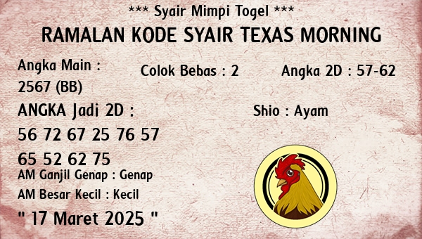 Prediksi Texas Morning