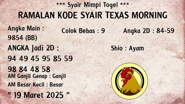 Prediksi Texas Morning