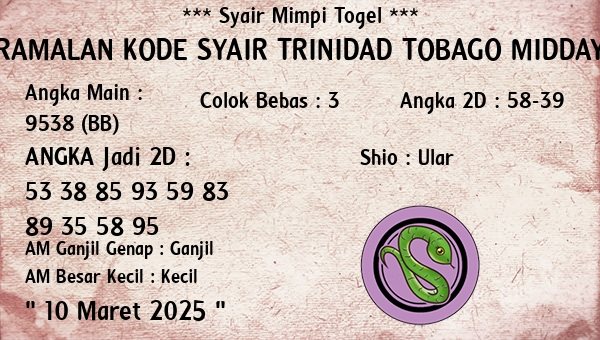 Prediksi Trinidad Tobago Midday
