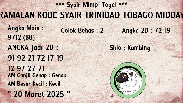 Prediksi Trinidad Tobago Midday