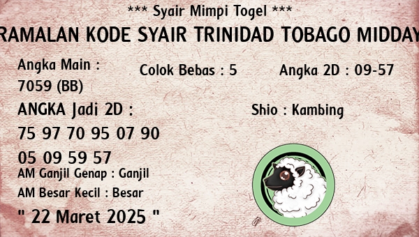 Prediksi Trinidad Tobago Midday