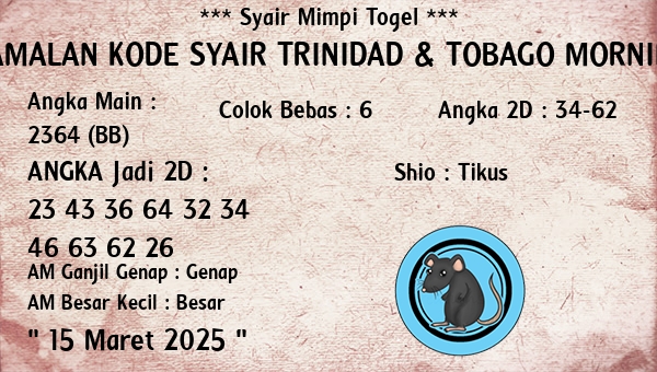 Prediksi Trinidad & Tobago Morning