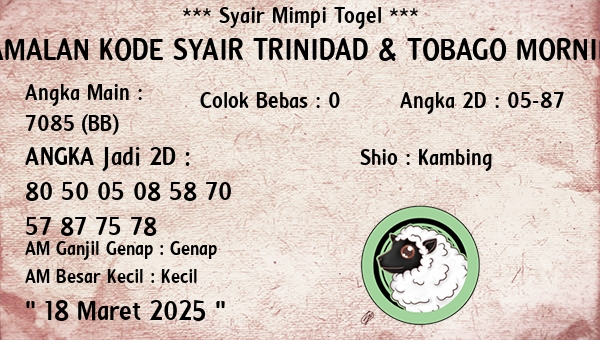 Prediksi Trinidad & Tobago Morning