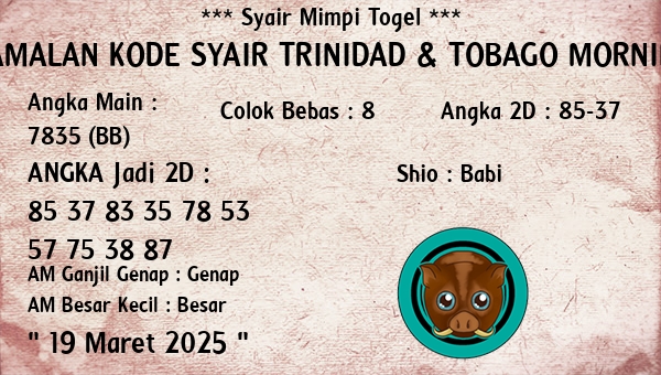 Prediksi Trinidad & Tobago Morning