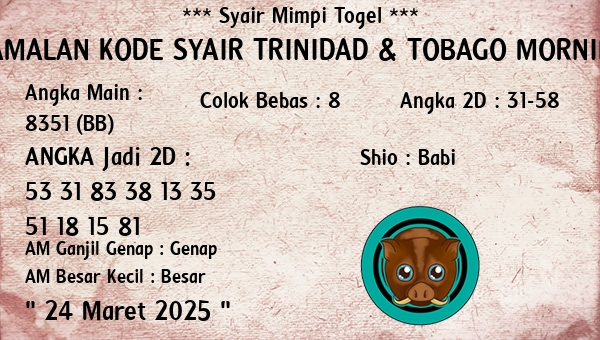 Prediksi Trinidad & Tobago Morning