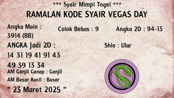Prediksi Vegas Day