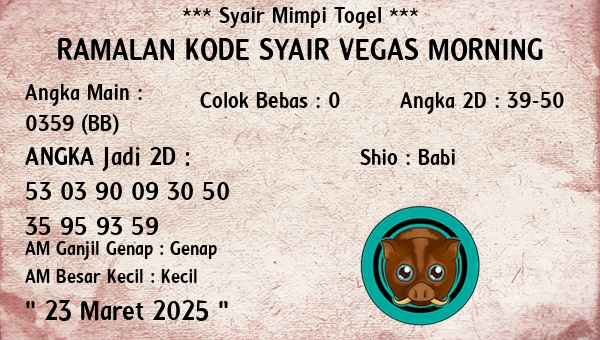 Prediksi Vegas Morning