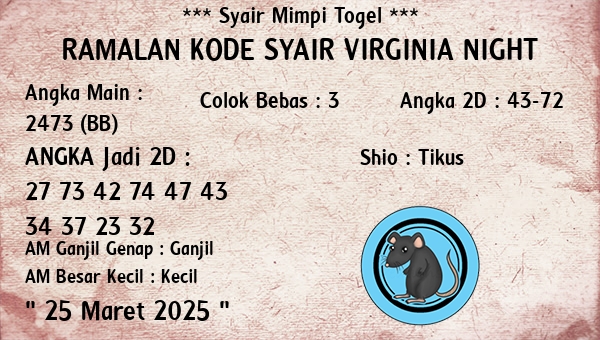 Prediksi Virginia Night