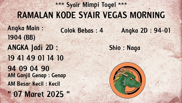 Prediksi Vegas Morning